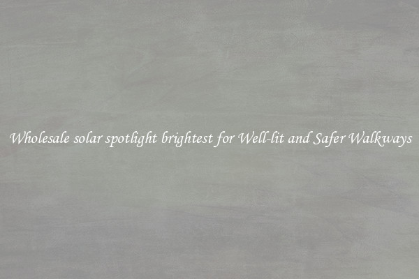 Wholesale solar spotlight brightest for Well-lit and Safer Walkways