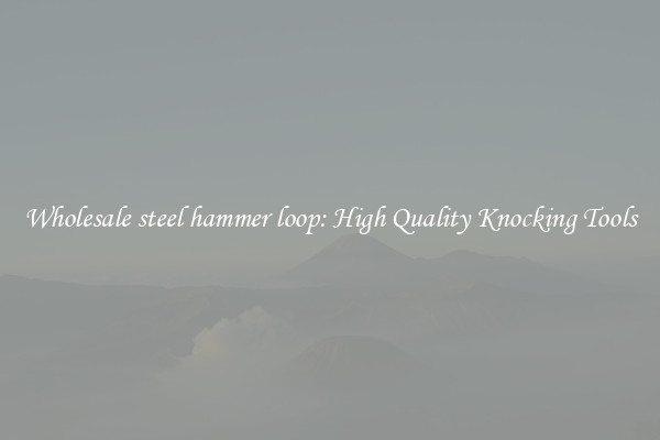 Wholesale steel hammer loop: High Quality Knocking Tools
