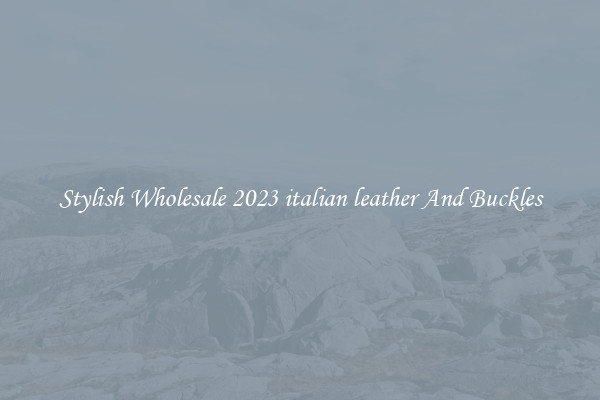 Stylish Wholesale 2023 italian leather And Buckles