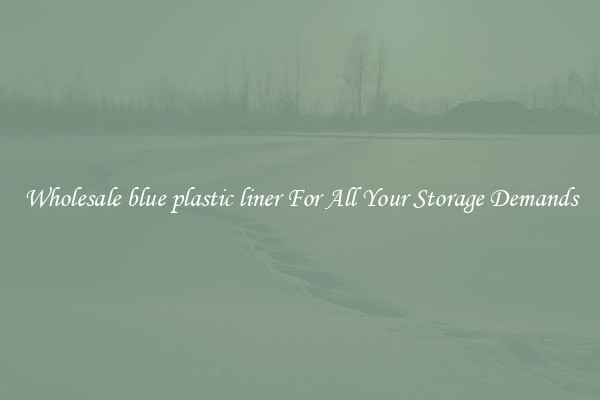 Wholesale blue plastic liner For All Your Storage Demands