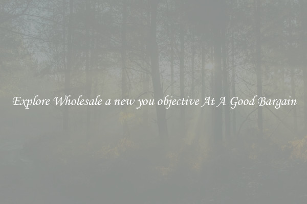 Explore Wholesale a new you objective At A Good Bargain