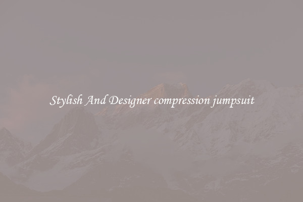 Stylish And Designer compression jumpsuit