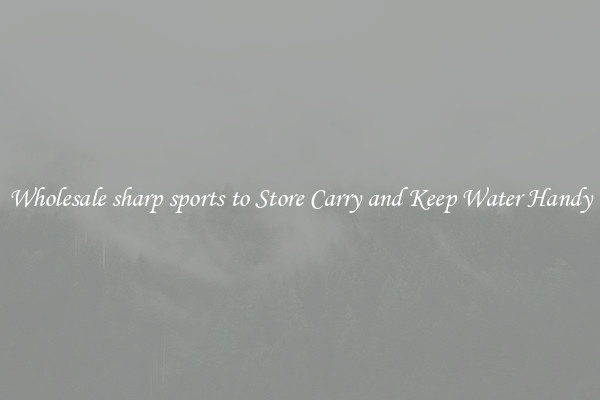 Wholesale sharp sports to Store Carry and Keep Water Handy