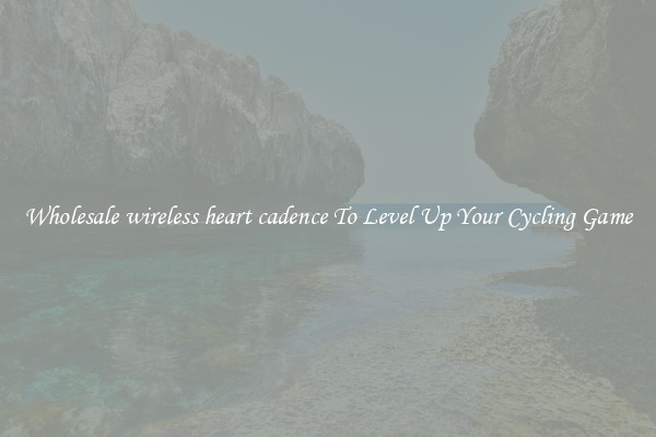 Wholesale wireless heart cadence To Level Up Your Cycling Game